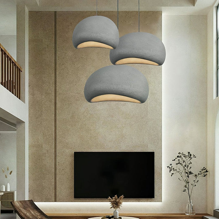 Wasabi dome adjustable pendant light, a designer contemporary fixture for various indoor settings.
