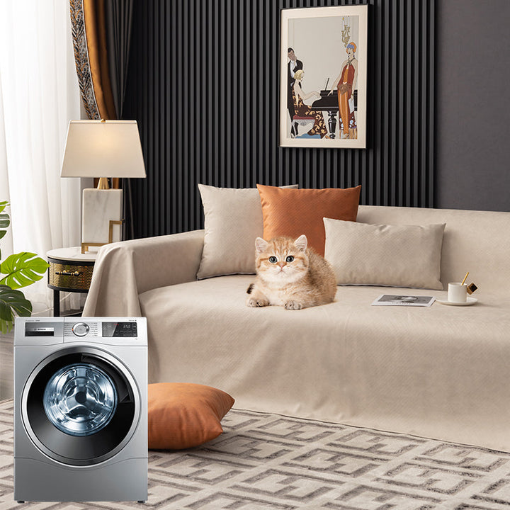 Durable, washable, waterproof anti-scratch sofa cover for pet-proof furniture protection.