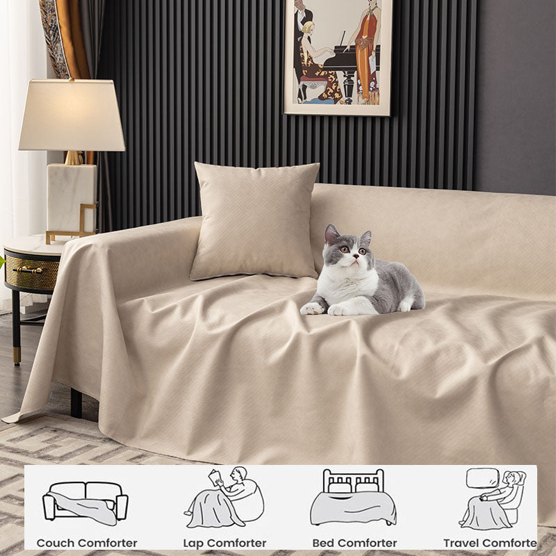 Waterproof anti-scratch pet furniture cover; protects sofas and couches from damage.