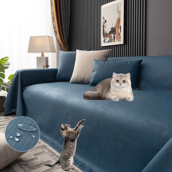 Pet-friendly anti-scratch & waterproof sofa cover for ultimate furniture protection. Home decor.