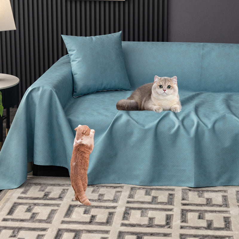 Pet furniture protector; waterproof & anti-scratch couch cover for home living rooms.