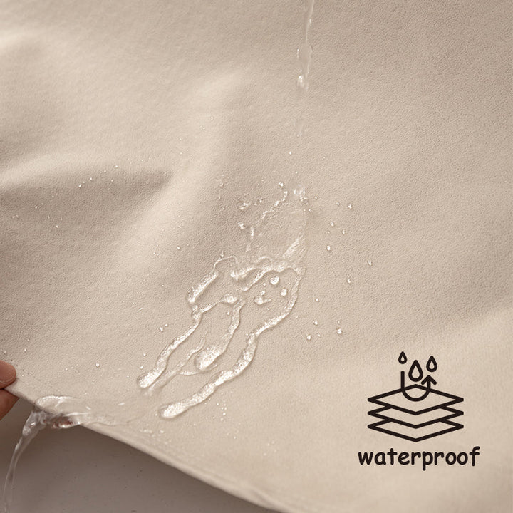 Stylish pet-friendly sofa cover; waterproof, anti-scratch furniture protector. Modern design.