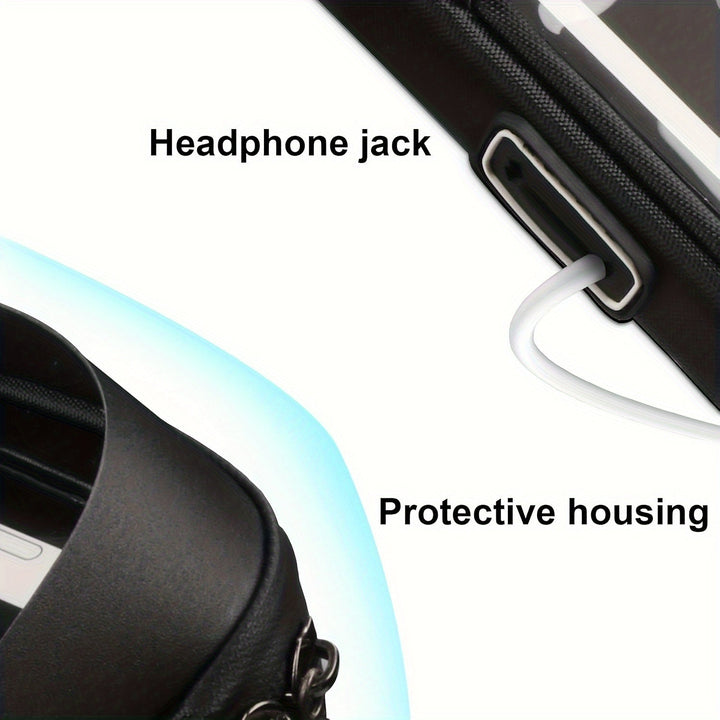 Black waterproof 360° rotating phone holder mount for bicycle & motorcycle, essential cycling accessory.
