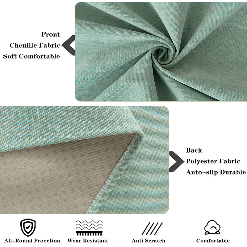 Stylish waterproof chenille throw for sofas, non-slip design protects furniture & enhances living room decor.
