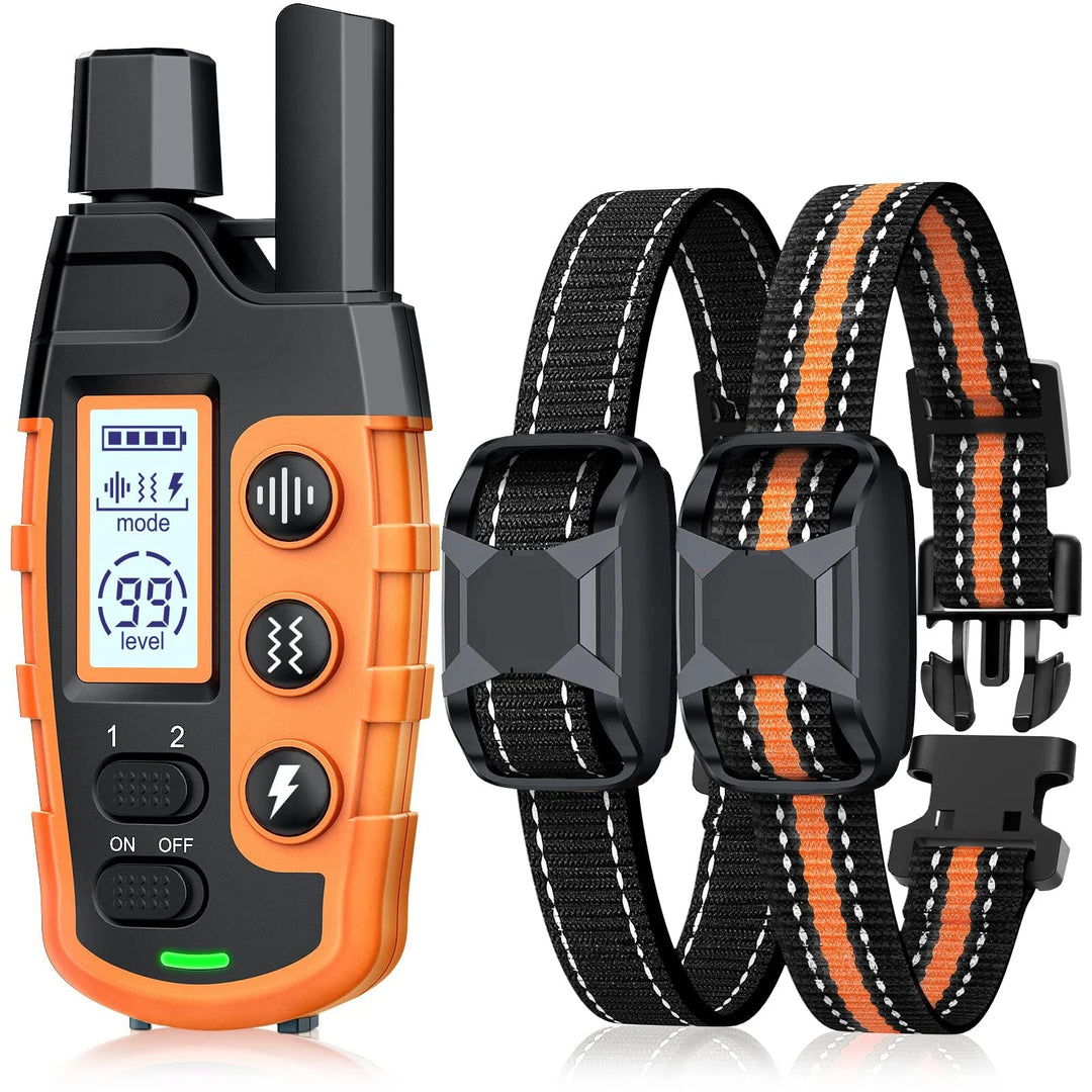 Premium waterproof rechargeable dog training collar, perfect for all dog sizes & effective control.