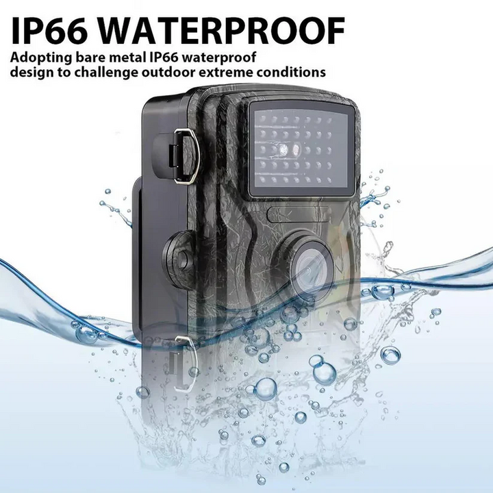High-definition trail camera with night vision, ideal for outdoor wildlife monitoring.