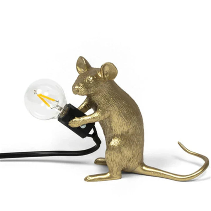 USB-powered rat desk lamp, a unique and quirky animal accent for playful and artistic home decor.