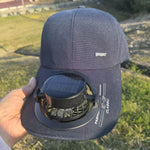 Beef extended edge with letters navy blue