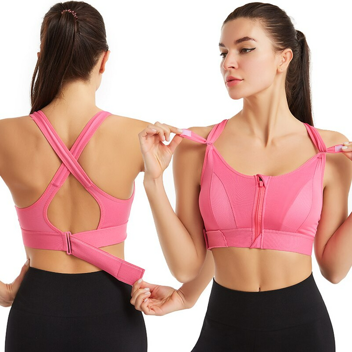 Nylon spandex women's activewear 2-pack: seamless, breathable, high support sports bras for fitness & gym.