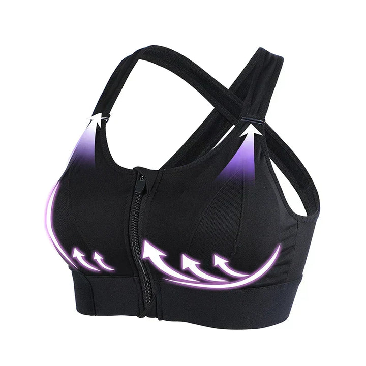 New women's 2-pack ultra comfort high support sports bras; essential breathable activewear for any workout.