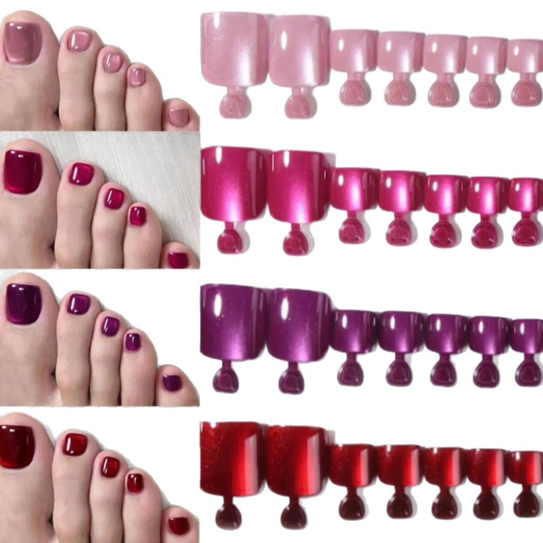 Complete 96-piece nail kit with gel toenail polish, ideal for achieving stunning and durable nail art at home.
