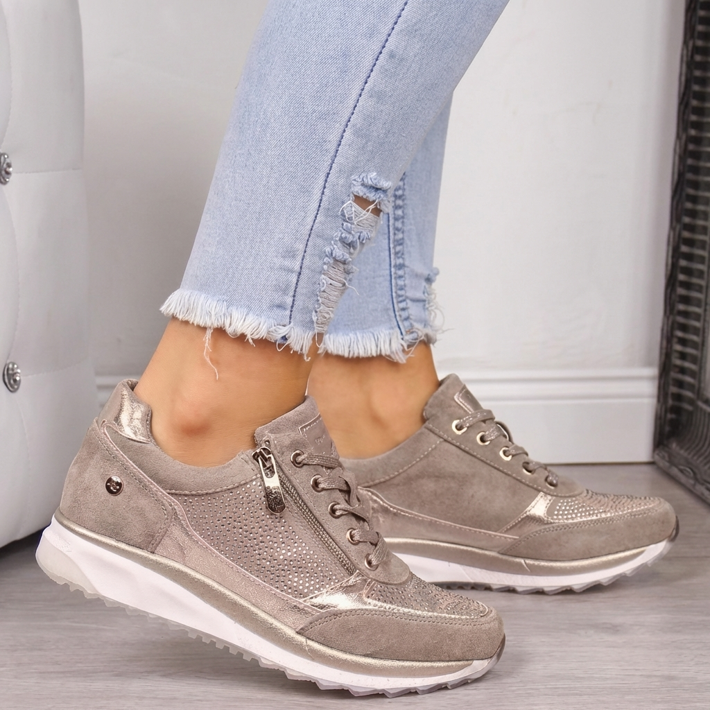 Women's comfort walking sneakers with orthopedic support, ergonomic sole & anti-slip features. Perfect for daily wear.