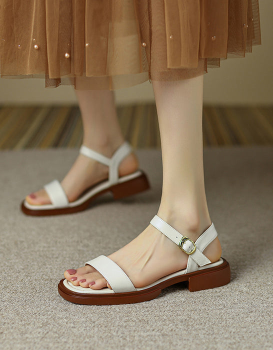 Comfortable women's flat sandals with adjustable straps, great for everyday summer wear and holidays.