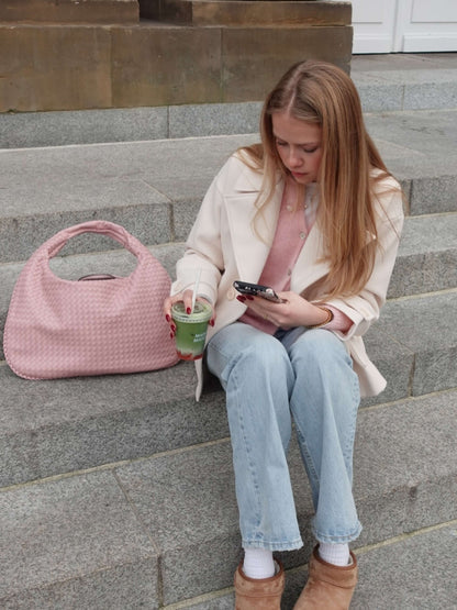 Women's Alena tote, sleek vegan leather design, perfect for professional work.