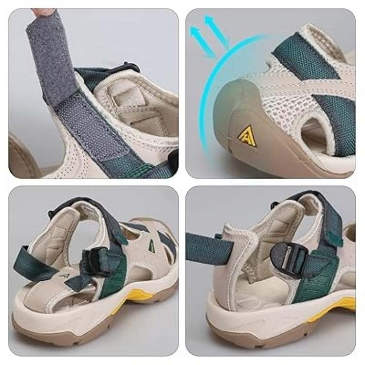 Slip-resistant women's adventure sandals, ideal for hiking, exploration & all-terrain comfort.