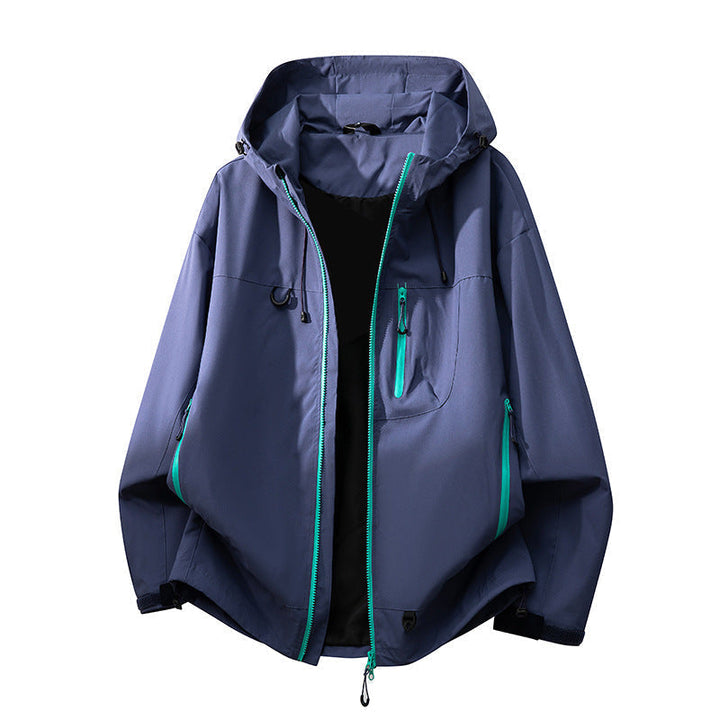 Adjustable hood on a women's all-weather jacket, providing ultimate protection from wind & rain.