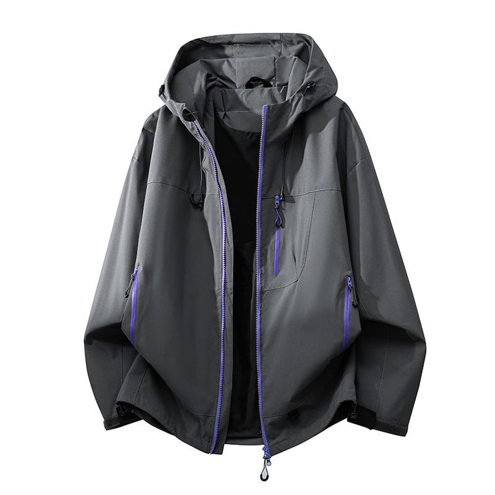 Durable women's hiking jacket, all-weather protection with practical multi-pockets and adjustable hood.