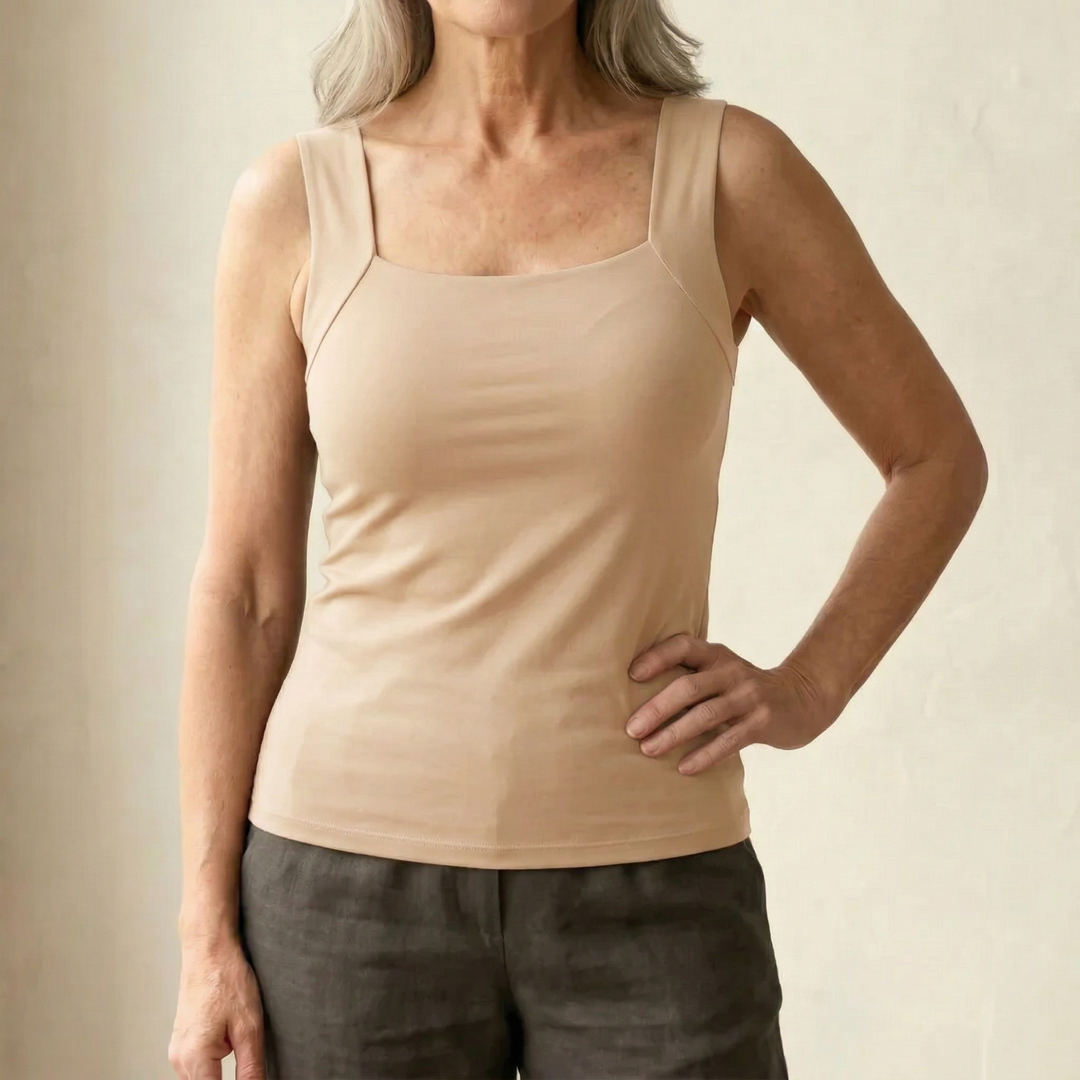 Stylish Althea Comfort Bra Tank Top for women, providing seamless built-in support & sleek design.