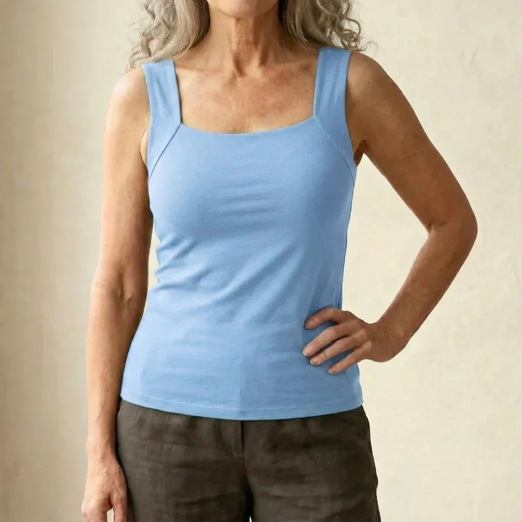 Sleek Althea Bra Tank Top for women, a supportive and comfortable sleeveless top for versatile styling.