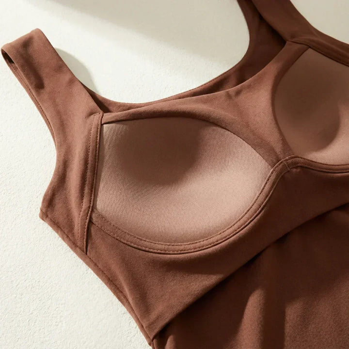Supportive Women's Althea Tank, a comfortable sleeveless top with an integrated bra.