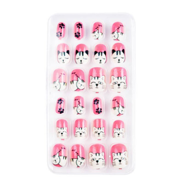 Premium women's animal pattern press-on nails. Durable, decorative fake nails for easy at-home nail art & manicure.
