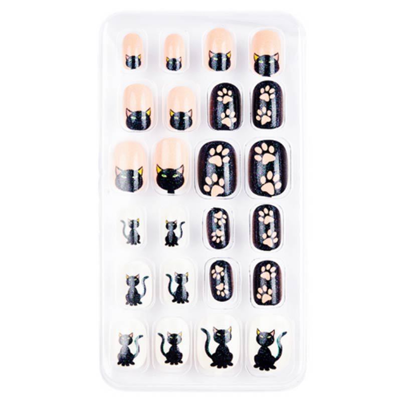 Assorted animal print press-on nails for women. Quick & easy application fake nail art, a fun gift for her.