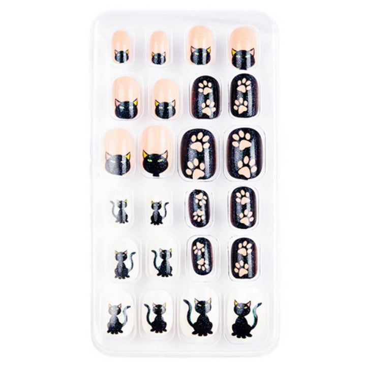 Assorted animal print press-on nails for women. Quick & easy application fake nail art, a fun gift for her.