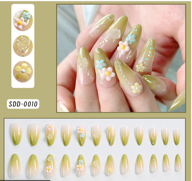 Assorted artistic press-on nail designs kit, offering versatile instant manicures & beauty.