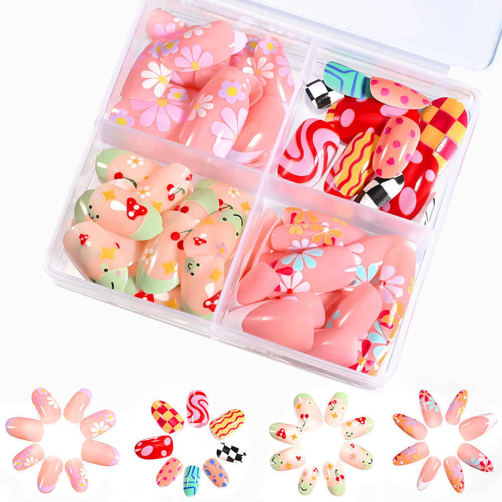 Transform your look with women's artistic press-on nails. Get a salon-quality, reusable false nail manicure instantly.