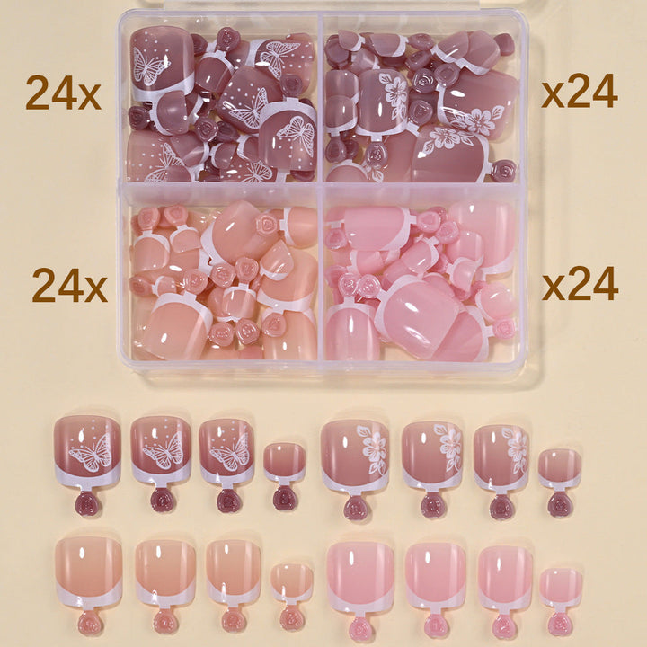 Curated women's assorted press-on nail tips for every style. Achieve durable, trendy fake nails effortlessly.