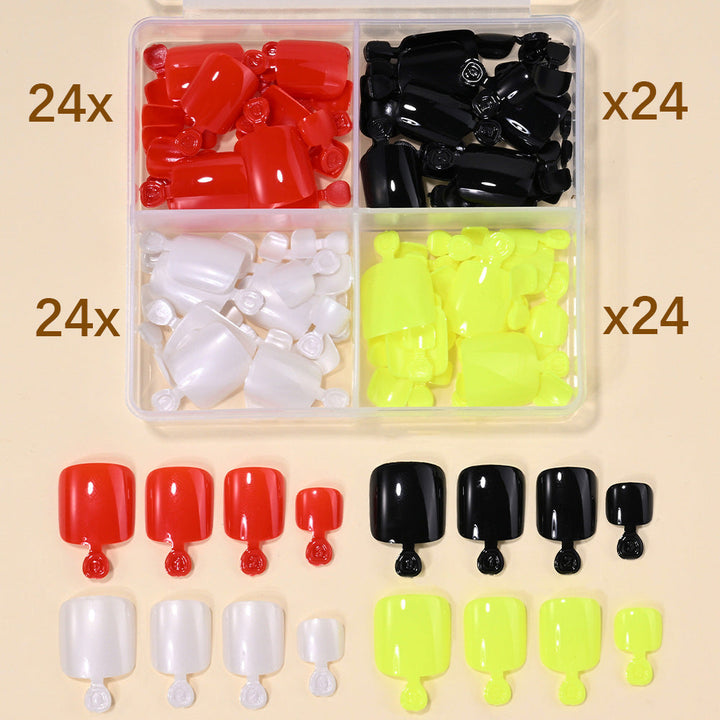 DIY nail art with this women's assorted press-on nail tips set. Beautiful fake nails for a quick change.