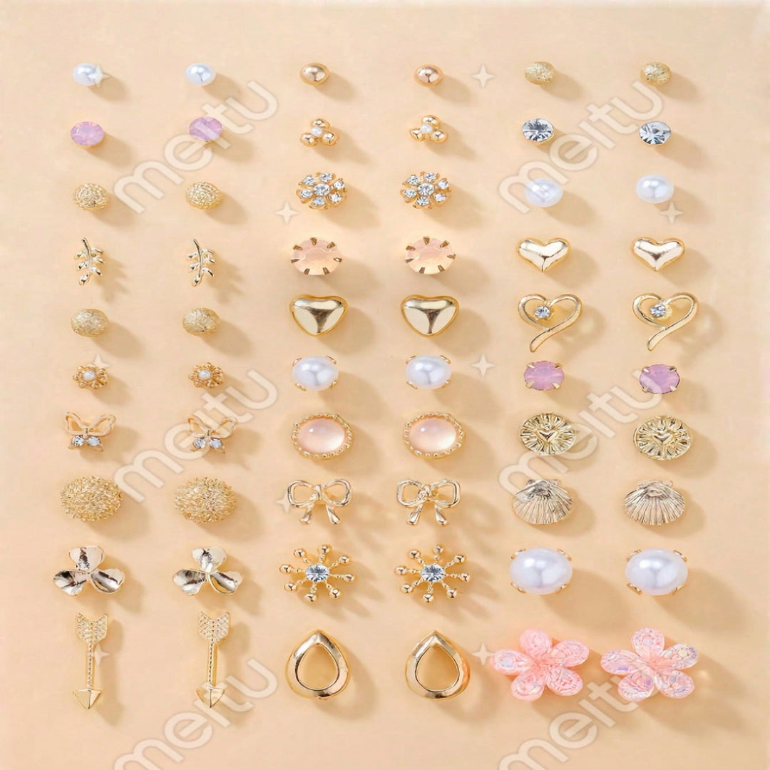 Women's versatile stud earring collection, ideal for daily wear or evening events.