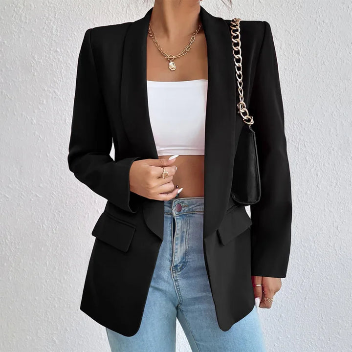 Elegant Athena long sleeve blazer, a versatile stylish jacket for office fashion.