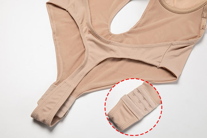 Backless body shaper for women, offering firm sculpting & invisible support for plunging necklines.