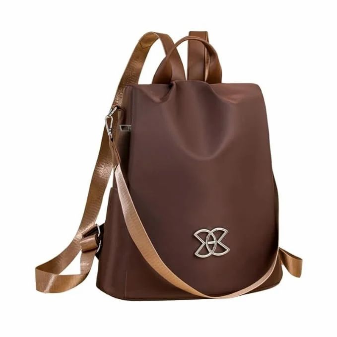 Women's black anti-theft crossbody bag. Secure travel & everyday carry shoulder bag with multiple compartments.