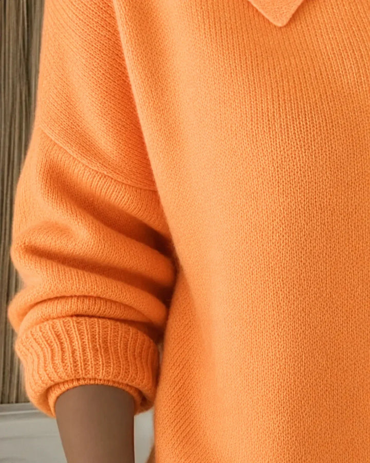Women's versatile long sleeve collared button-front cardigan sweater. Great for casual elegance & office layering.