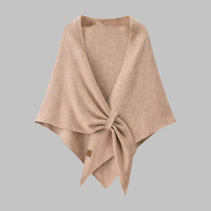 Chic women's bold striped triangle shawl, soft and cozy fashion wrap for elegant layering.