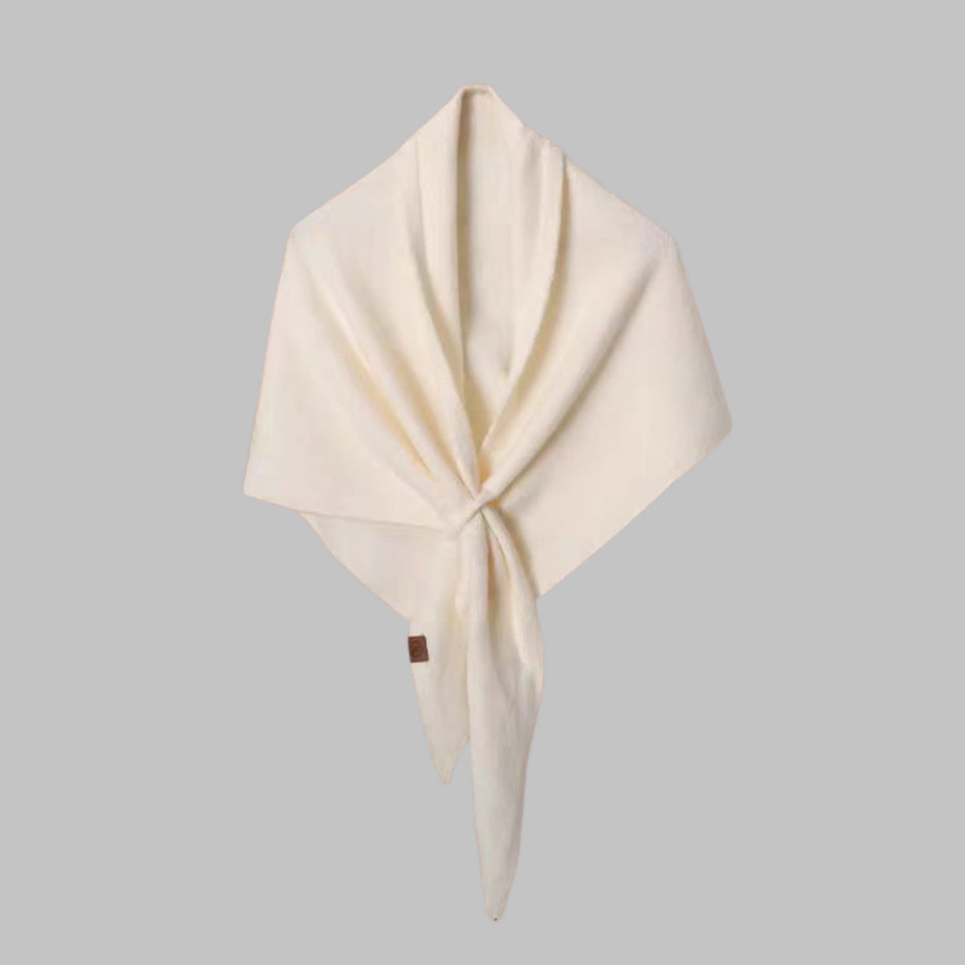 Fashion accessory: women's bold striped soft triangle shawl wrap, elegant & cozy.