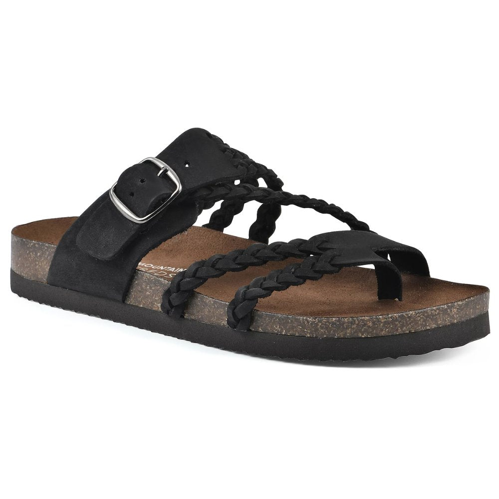 Versatile women's braided buckle toe-loop sandals. Perfect for beach, travel, or relaxed summer days.