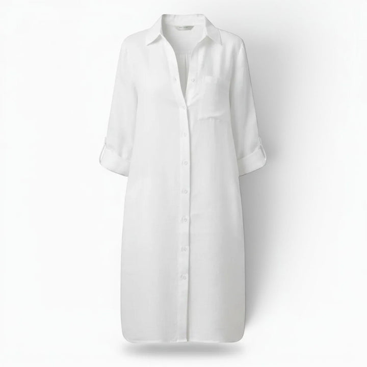Comfortable women's summer dress, ideal for vacation essentials & chic casual wear.
