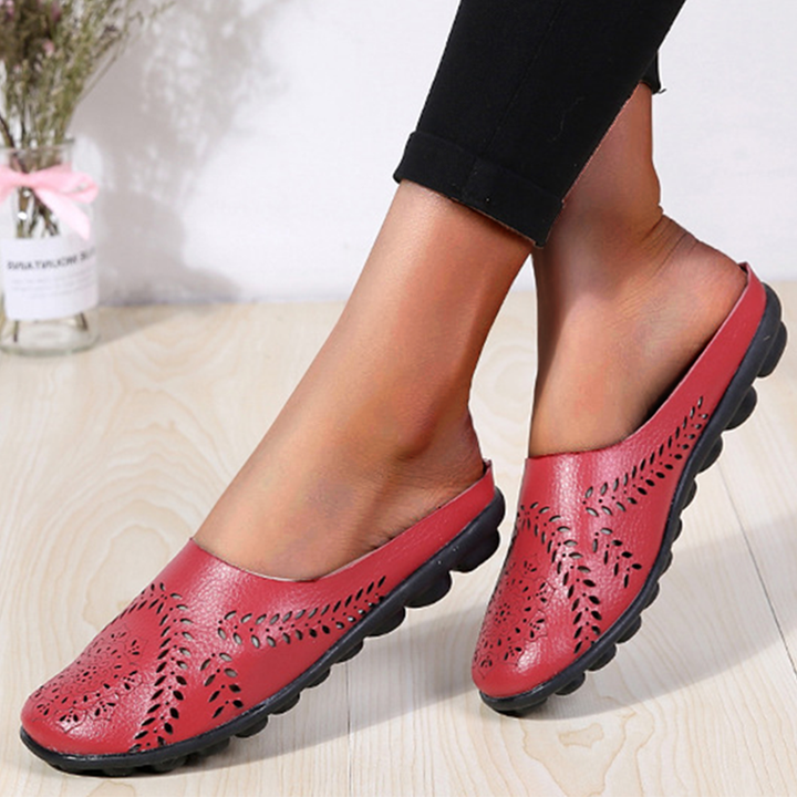 Versatile women's slippers: breathable, lightweight. Perfect comfortable footwear for indoor relaxation or outdoor errands.