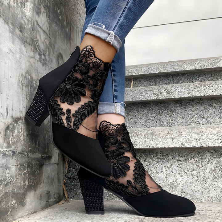 Elegant women's orthopedic heels, breathable design for all-day comfort & pain relief.