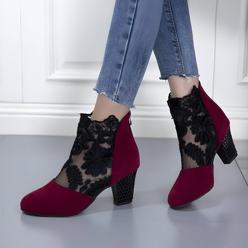 Breathable orthopedic women's heels with arch support, ensuring comfortable elegant daily wear.
