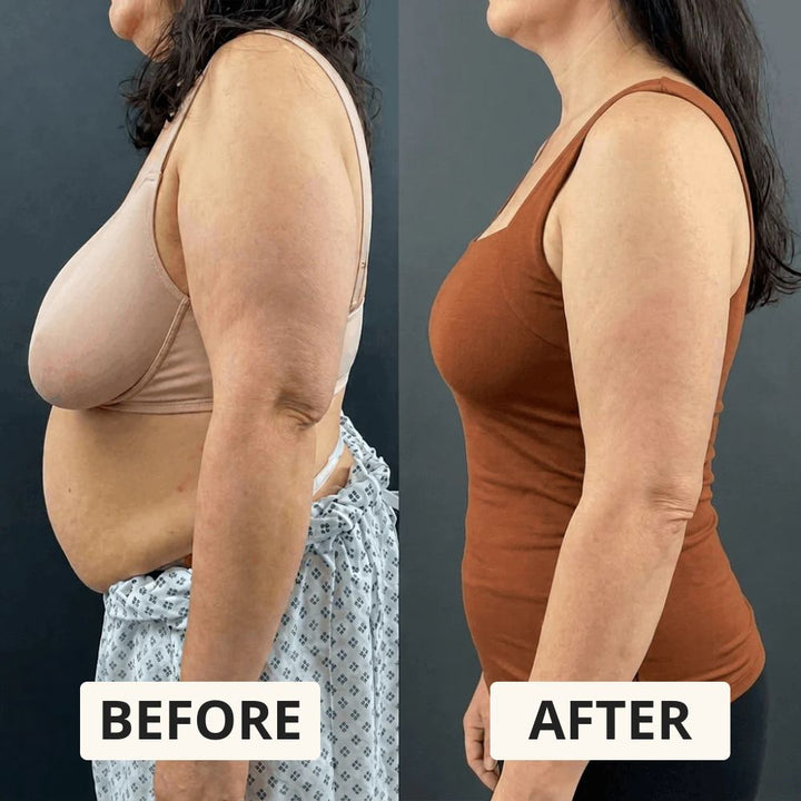 Plus size women's built-in bra shaper tank, offering comfortable, smooth support and shaping.