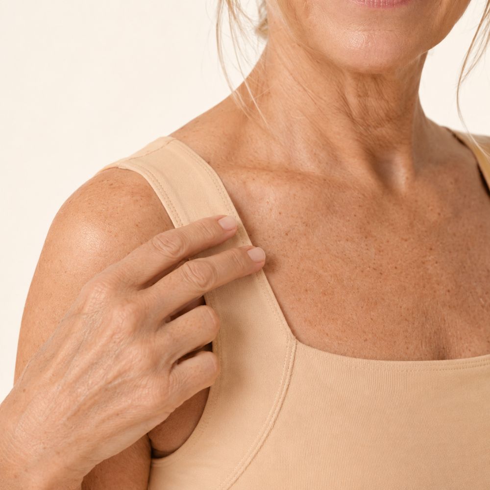 Soft women's shaper tank with built-in bra, designed for all-day comfort, smoothing, and support.
