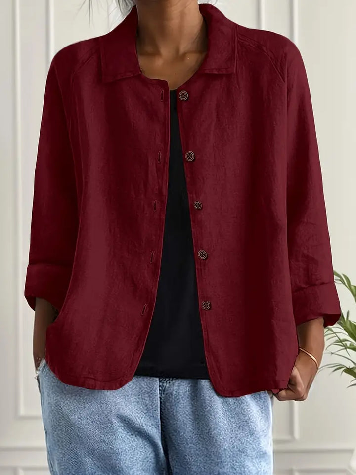 Women's fashion lightweight jacket, chic button front design, perfect casual outerwear for spring days.