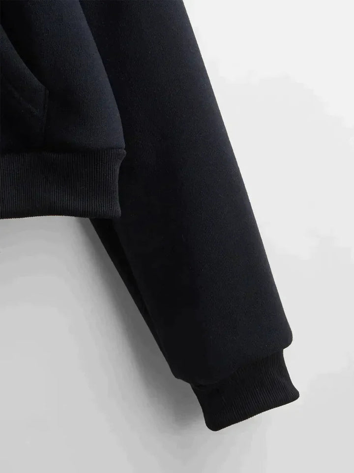 Casual womens cropped hoodie, an effortless choice for comfortable everyday fashion.
