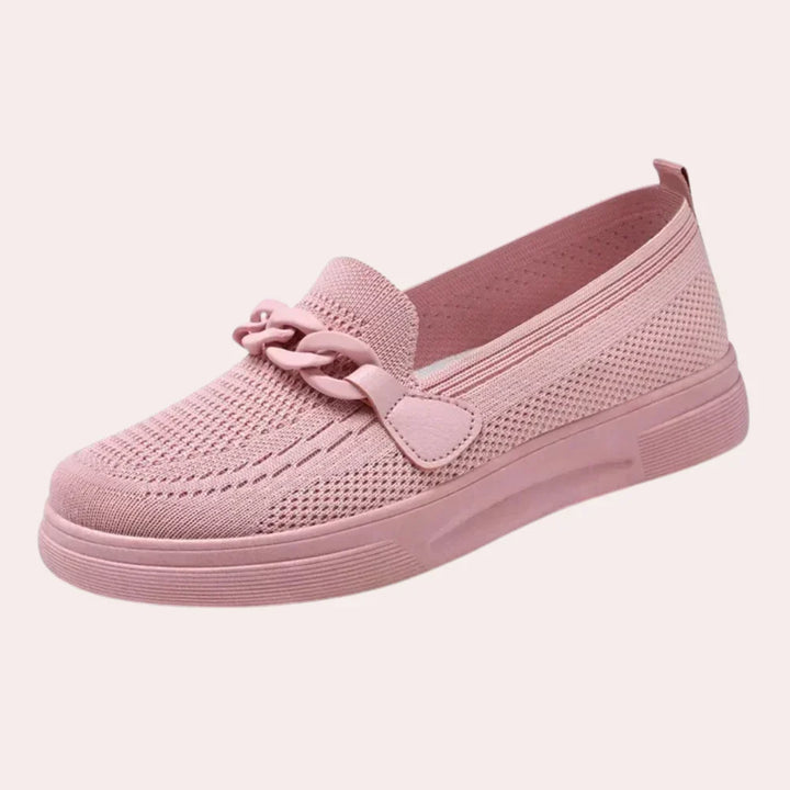 Women's casual orthopedic summer sneakers with arch support for all-day comfort & walking. Trendy everyday footwear.