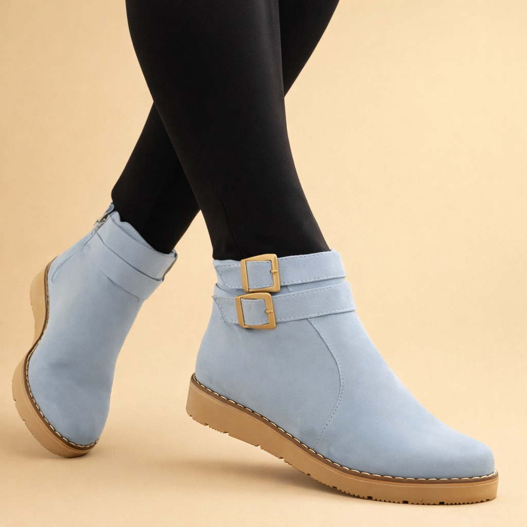 Comfortable & chic women's structured ankle boots in brown, a versatile and stylish choice for everyday fall fashion.