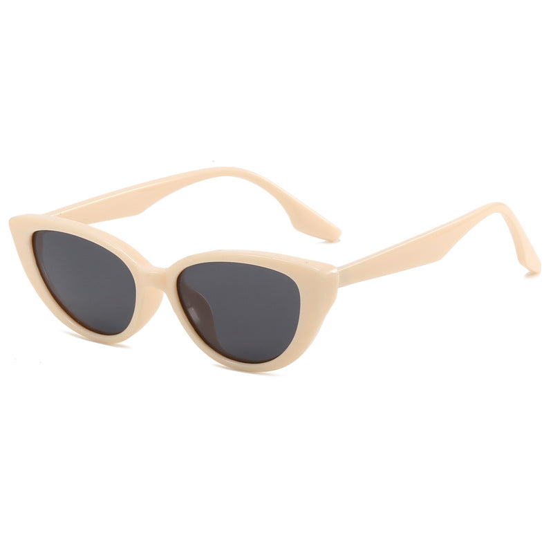 Modern women's cat-eye eyewear. These trendy sunglasses offer superior UV protection for sunny days.
